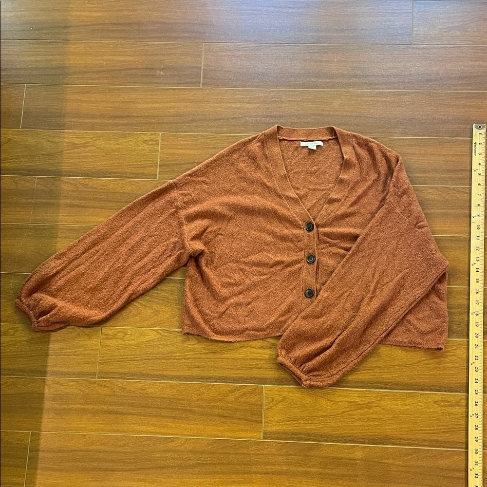 American Eagle Outfitters Rust Cardigan